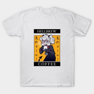 Hellbrew Coffee (Helltaker) Pandemonica Tired Demon T-Shirt